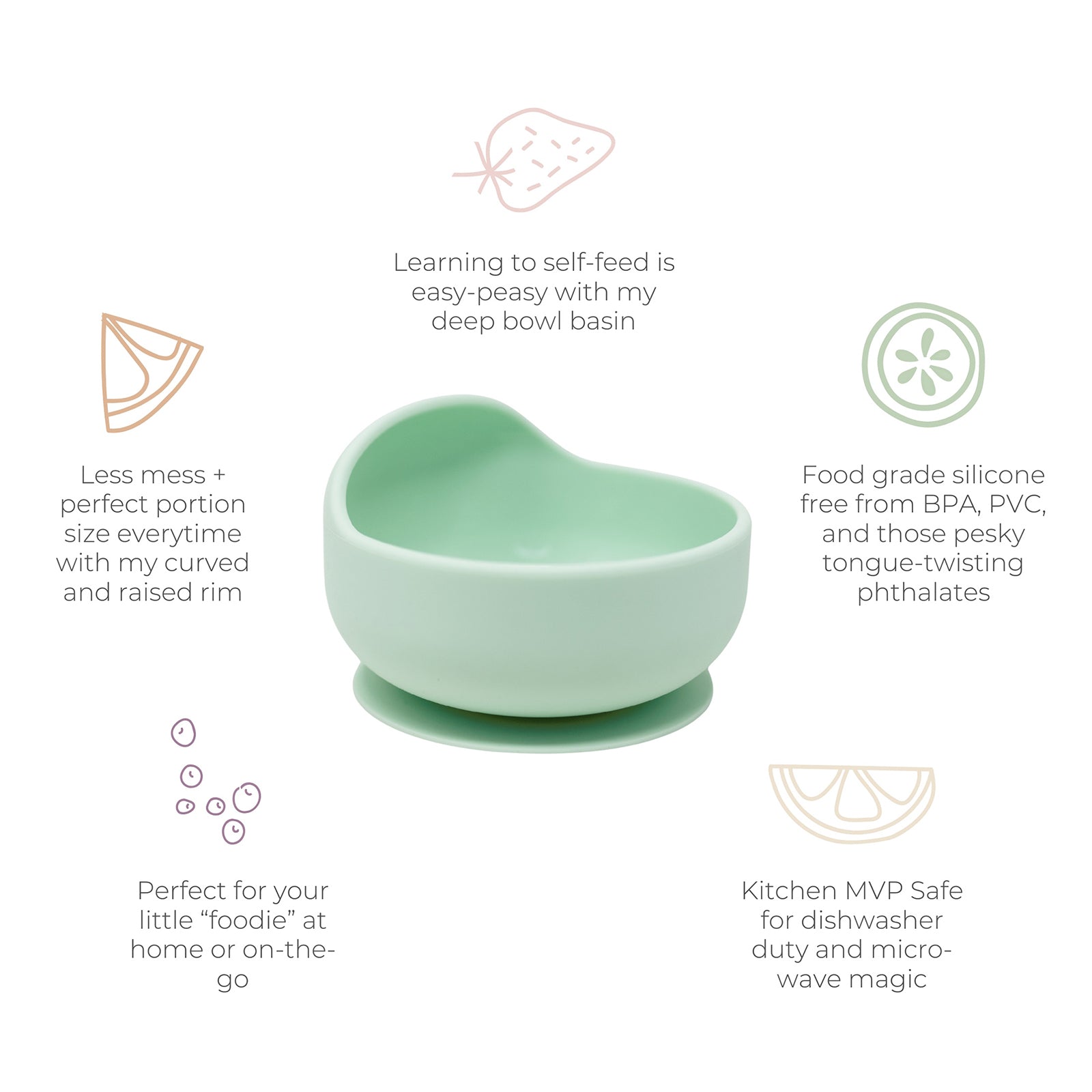 Stayful Silicone Bowl